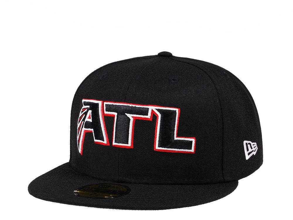 New Era Atlanta Falcons Alternate Black Crimson Collection 59Fifty Fitted Hat