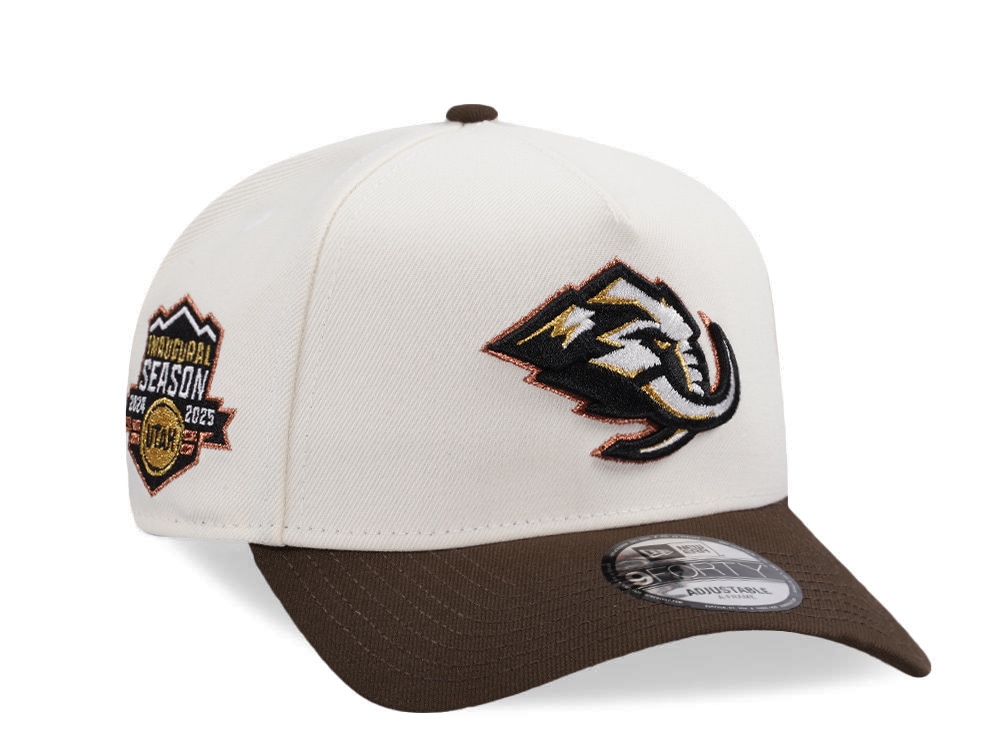 New Era Utah Mammoth Inaugural Season Chrome Two Tone Edition 9Forty A Frame Snapback Hat