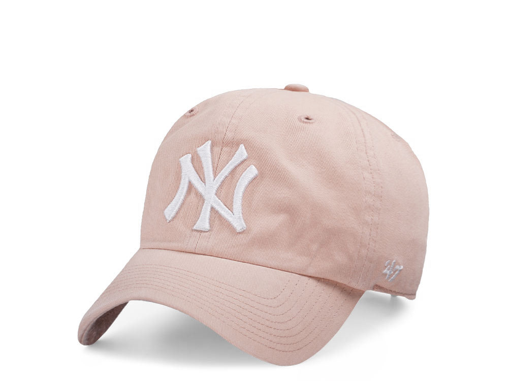 47Brand New York Yankees Dusty Mauve Clean up Strapback Hat