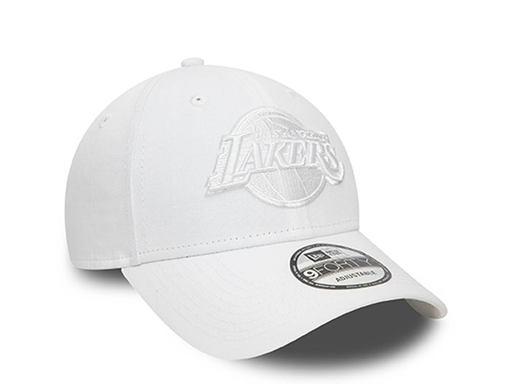 New Era Los Angeles Lakers Essential White 9Forty Strapback Hat