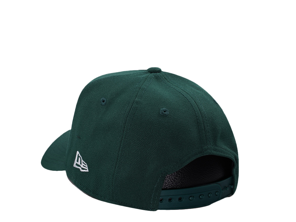 New Era New York Yankees Micro Script Dark Green Prime Edition 9Forty A Frame Snapback Hat