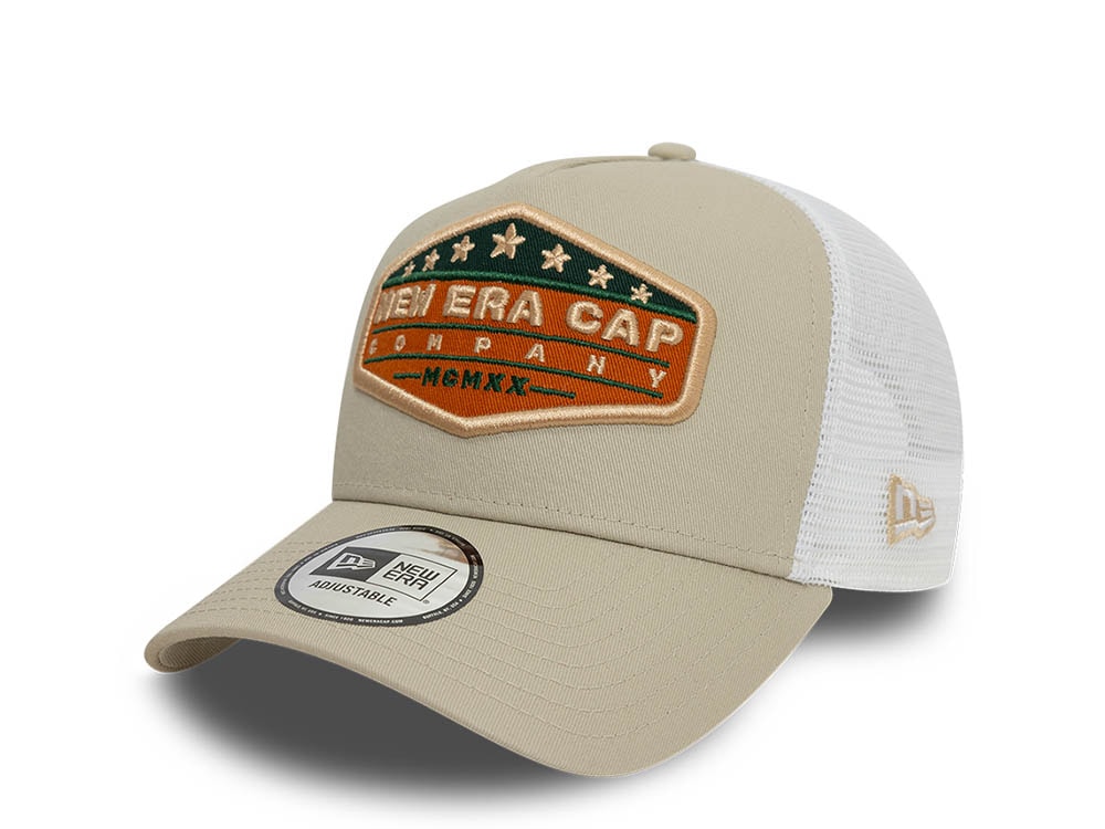 New Era Company Stone Trucker A Frame Snapback Hat