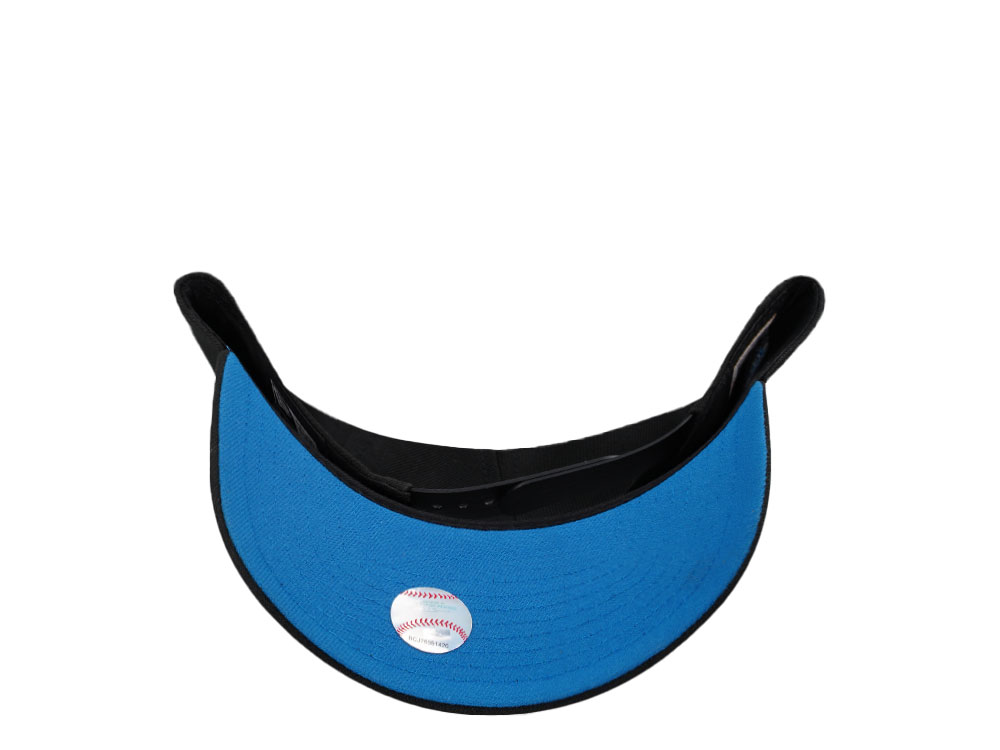 New Era New Era Toronto Blue Jays 30th Anniversary Black Blue 9Forty A Frame Snapback Hat