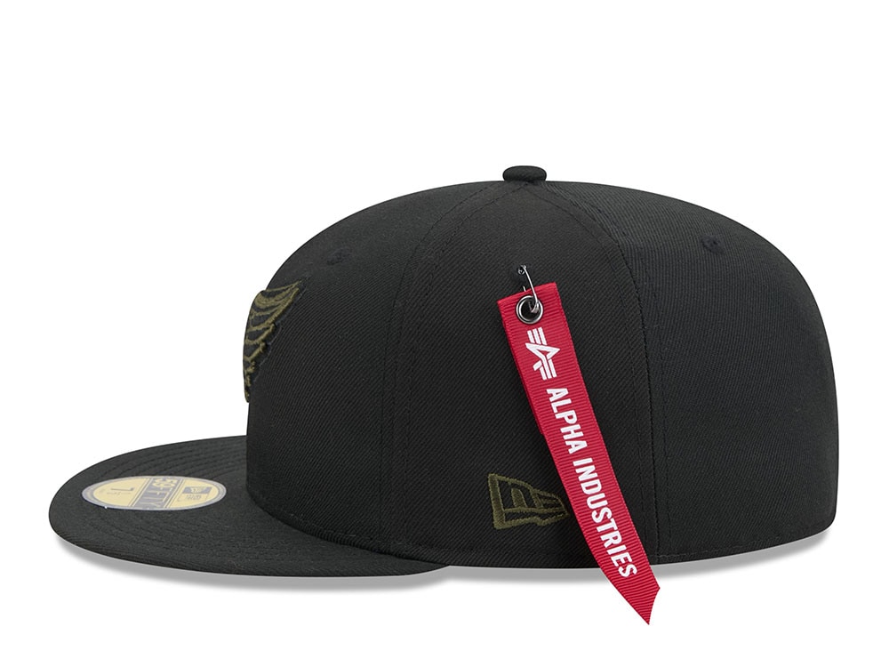 New Era Alpha Industries Detroit Red Wings Navy Prime Edition 59Fifty Fitted Hat