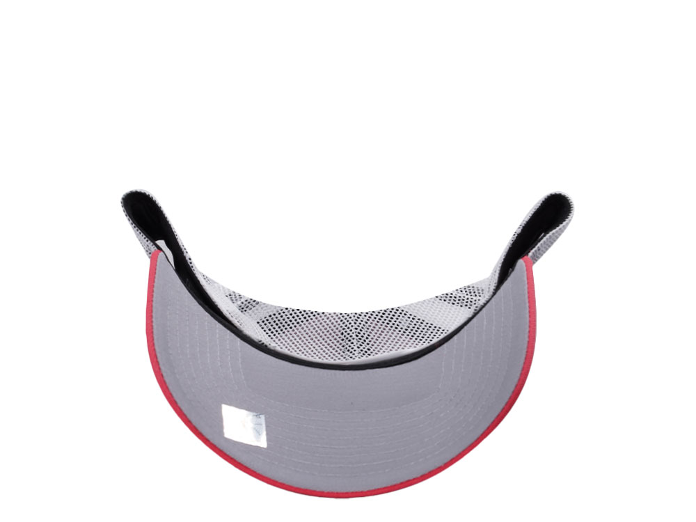 New Era Miami Heat Coral Pink Prime Edition 9Forty A Frame Trucker Snapback Hat