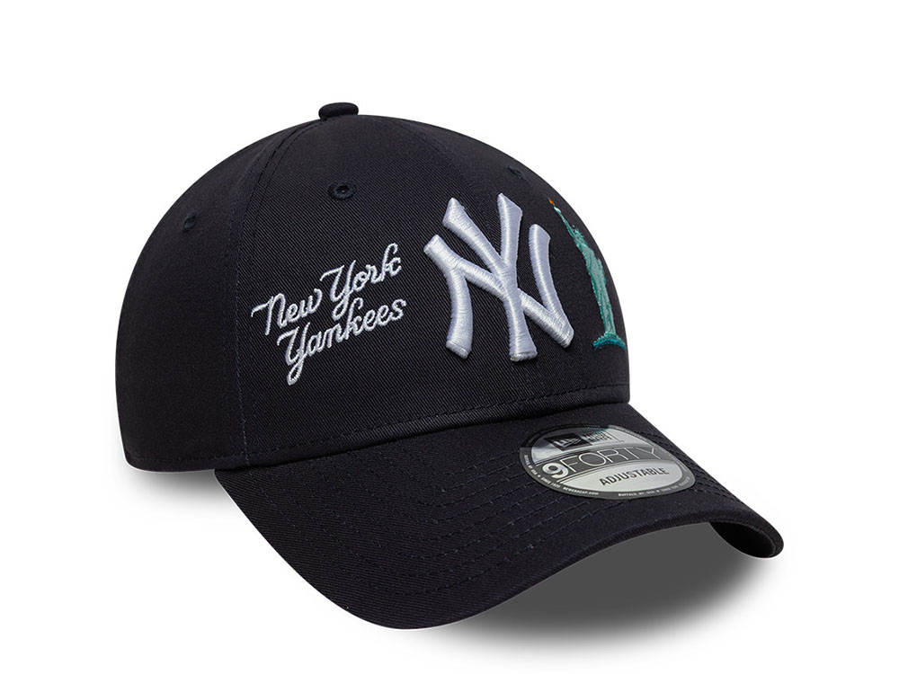 New Era New York Yankees City Icon Navy 9Forty Strapback Cap