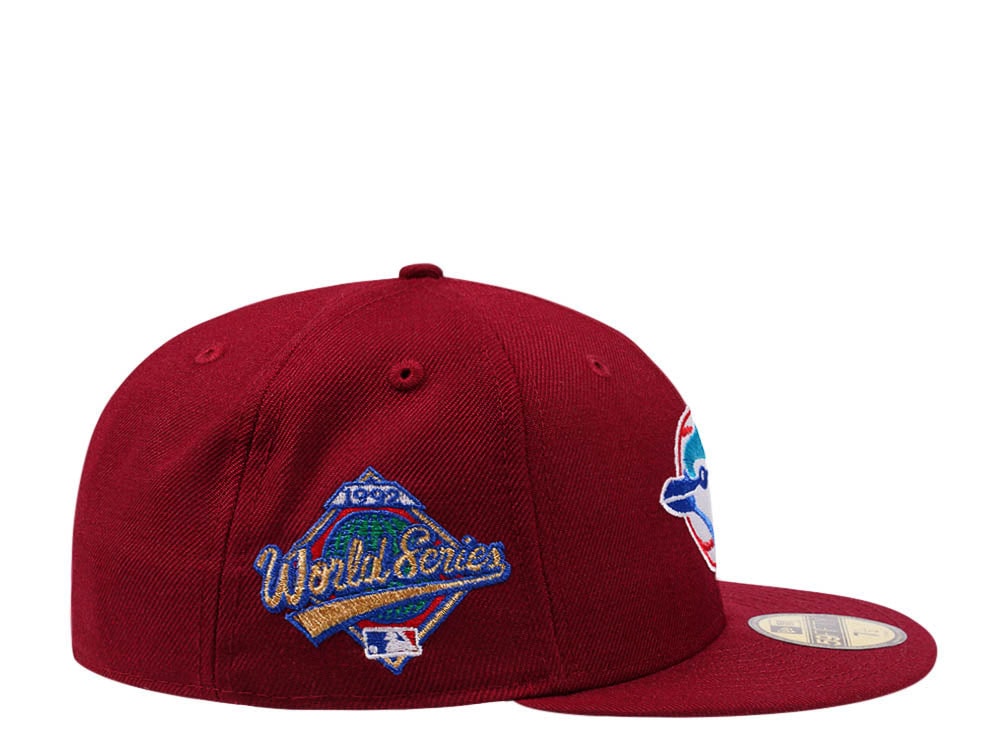 New Era Toronto Blue Jays World Series 1992 Smooth Red Throwback Edition 59Fifty Fitted Hat