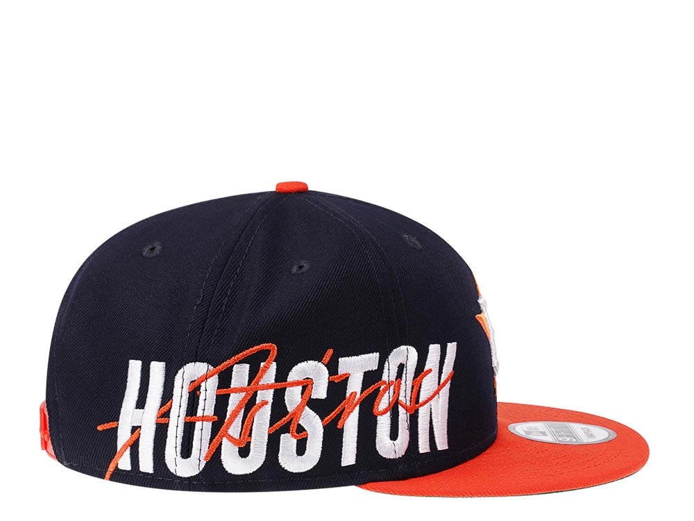 New Era Houston Astros Navy Sidefront Edition 9Fifty Snapback Hat
