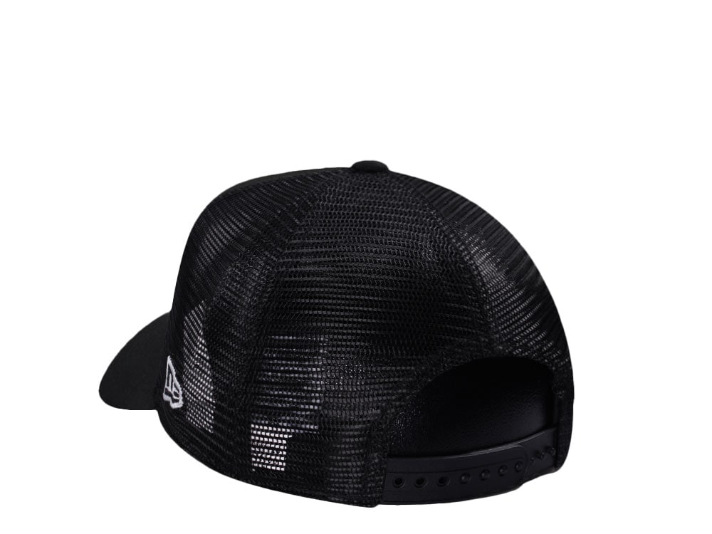 New Era New York Mets Black Classic Edition 9Forty A Frame Trucker Snapback Hat