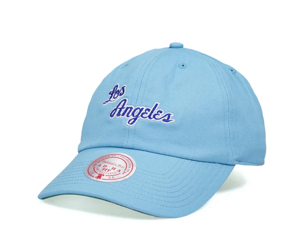 Mitchell & Ness Los Angeles Lakers Team Ground 2.0 Hardwood Classic Dad Strapback Hat