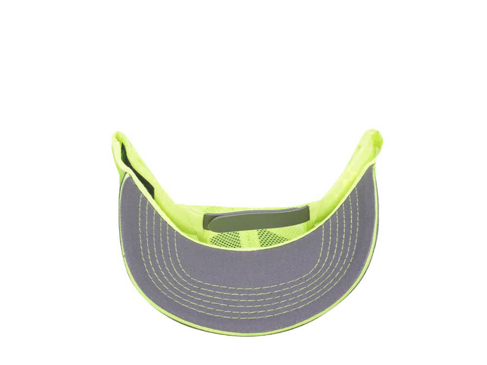 John Deere Twill High Mesh Logo Black Yellow Trucker Snapback Hat
