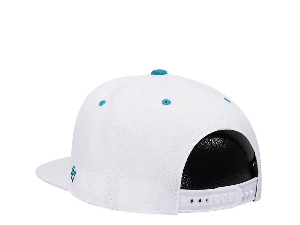 47Brand Anaheim Ducks White Crosstown Script Captain MVP Snapback Hat