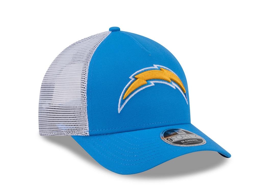 New Era Los Angeles Chargers Official Team Color Edition 9Forty M Crown A Frame Trucker Snapback Hat