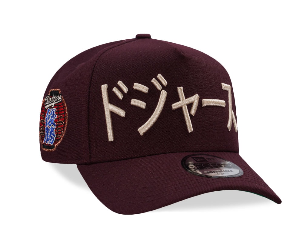 New Era Los Angeles Dodgers World Series 2026 Maroon Prime Edition 9Forty A Frame Snapback Hat