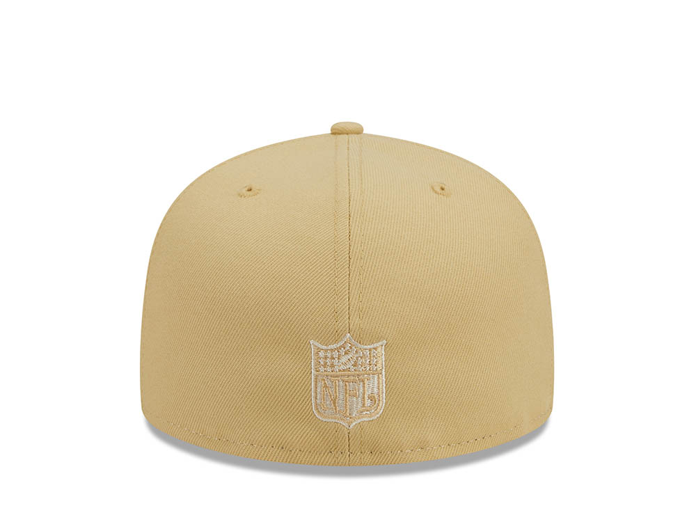 New Era Philadelphia Eagles Pro Bowl Honolulu 1987 Raffia Front Vegas Gold Edition 59Fifty Fitted Hat