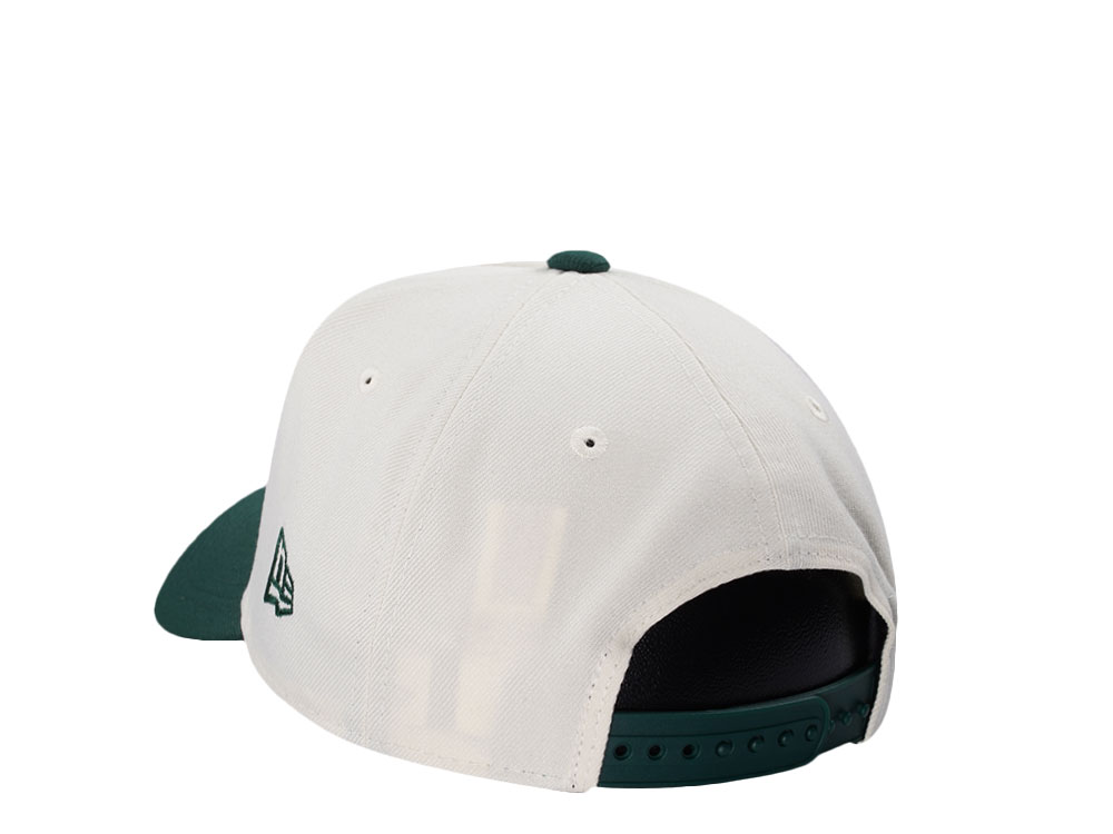New Era Oakland Athletics Giants Script Chrome Two Tone Edition 9Forty A Frame Snapback Hat