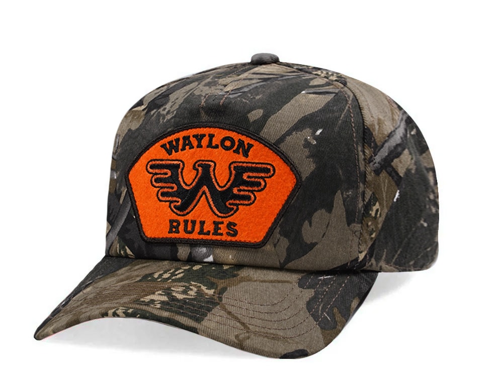 American Needle Waylon Jen Roscoe Camo Edition Snapback Hat