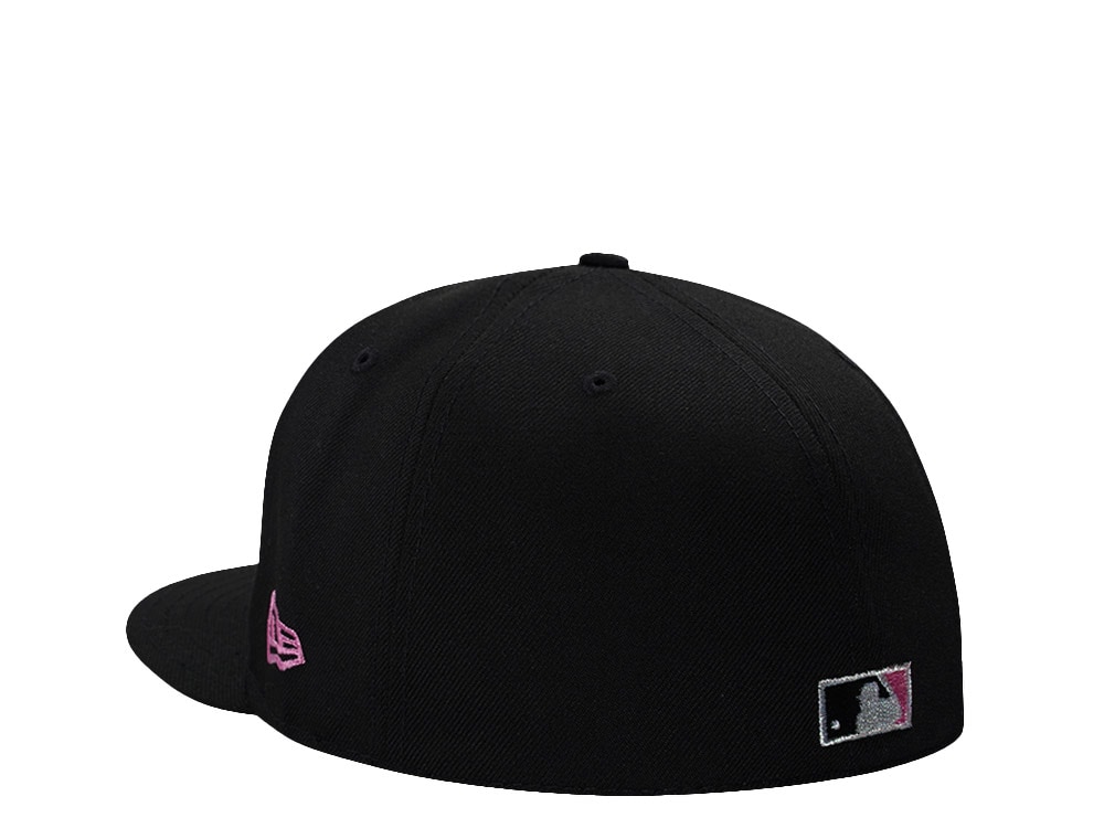 New Era Los Angeles Dodgers 60th Anniversary Pink Black Prime Edition 59Fifty Fitted Hat