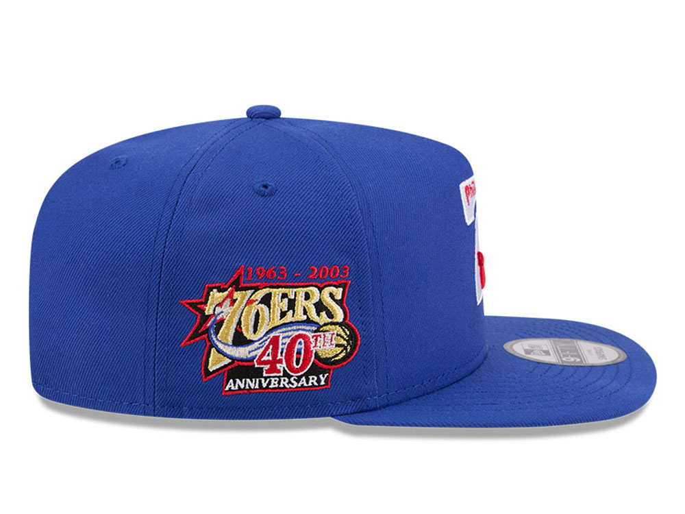 New Era Philadelphia 76ers 40th Anniversary HWC Edition 9Fifty A Frame Snapback Hat