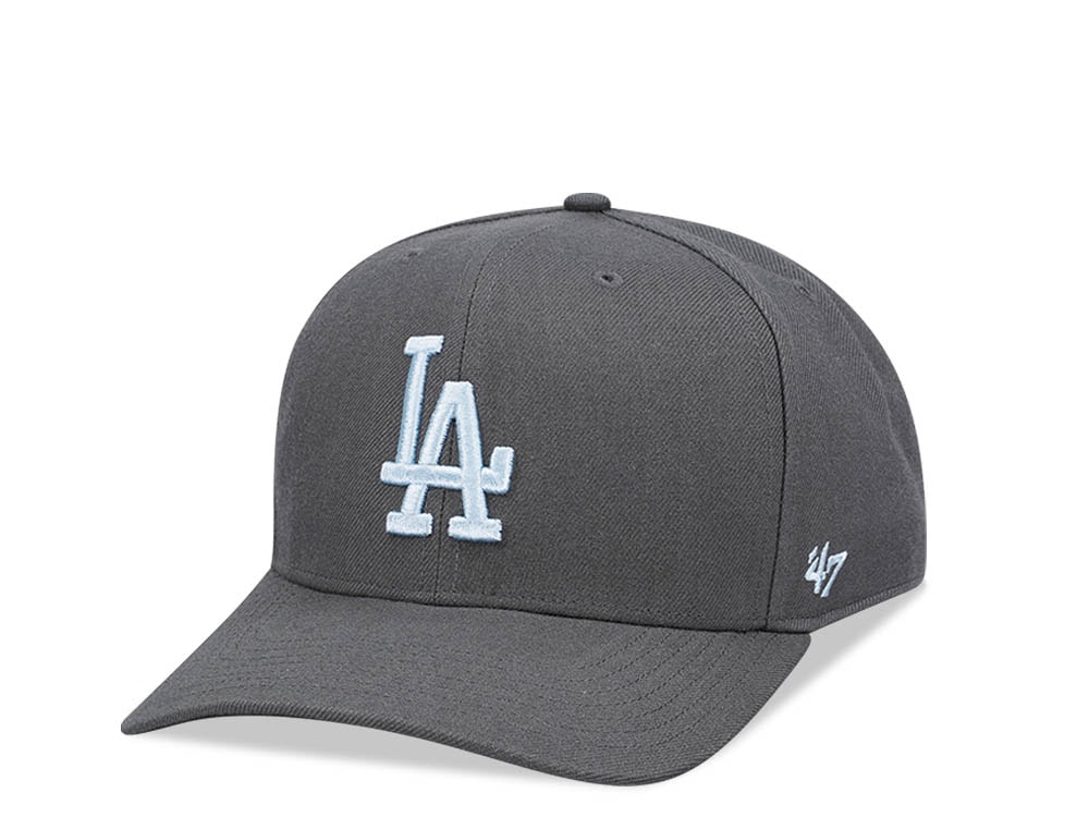 47Brand Los Angeles Dodgers Charcoal Cold Zone MVP DP Snapback Hat