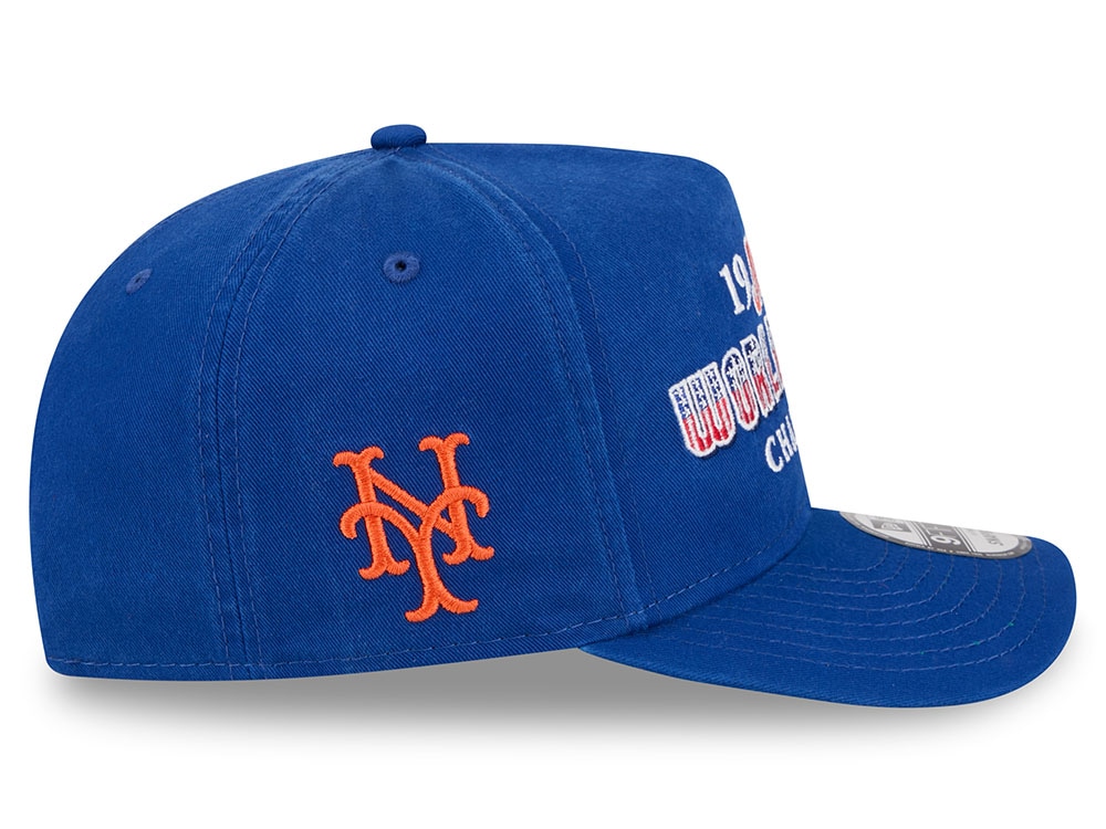 New Era New York Mets World Series Champions 1986 Historic Blue Edition 9Fifty A Frame Snapback Hat
