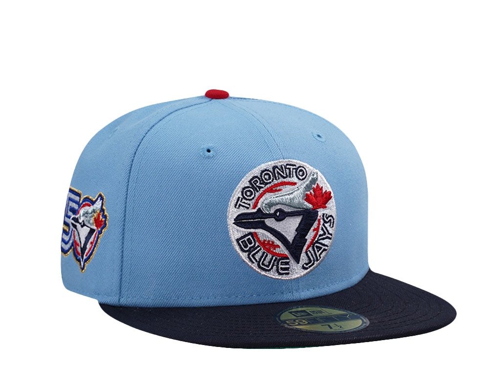 New Era Toronto Blue Jays 50th Anniversary Sky Blue Two Tone Edition 59Fifty Fitted Hat