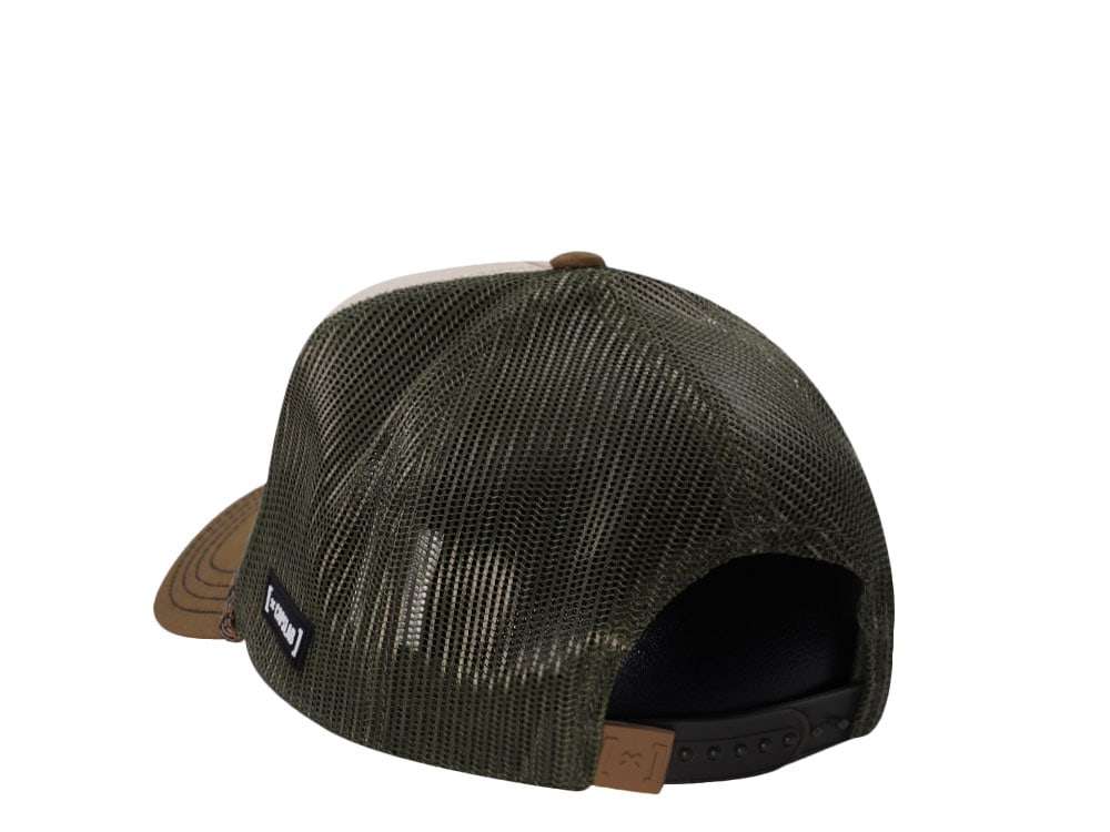 Capslab Harry Potter Hogwarts Flying Lessons Beige Trucker Snapback Hat