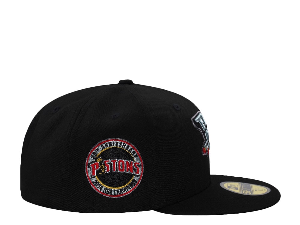 New Era Detroit Pistons 20th Anniversary Black Prime Edition 59Fifty Fitted Hat