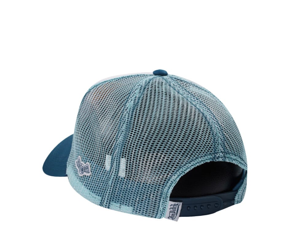 Von Dutch Embroidery Sunny Ride Two Tone Trucker Snapback Hat