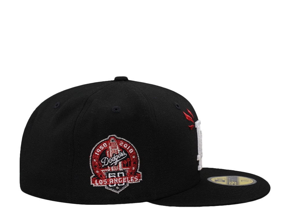 New Era Los Angeles Dodgers 60th Anniversary Black Prime Edition 59Fifty Fitted Hat