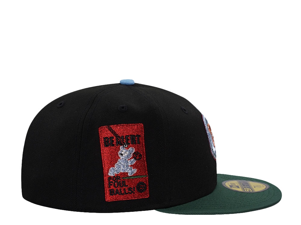 New Era Chicago Cubs Stay Alert Black Two Tone Edition 59Fifty Fitted Hat