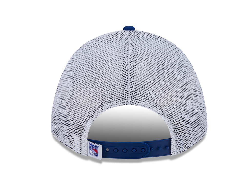 New Era New York Rangers Official Team Color Edition 9Forty M Crown A Frame Trucker Snapback Hat