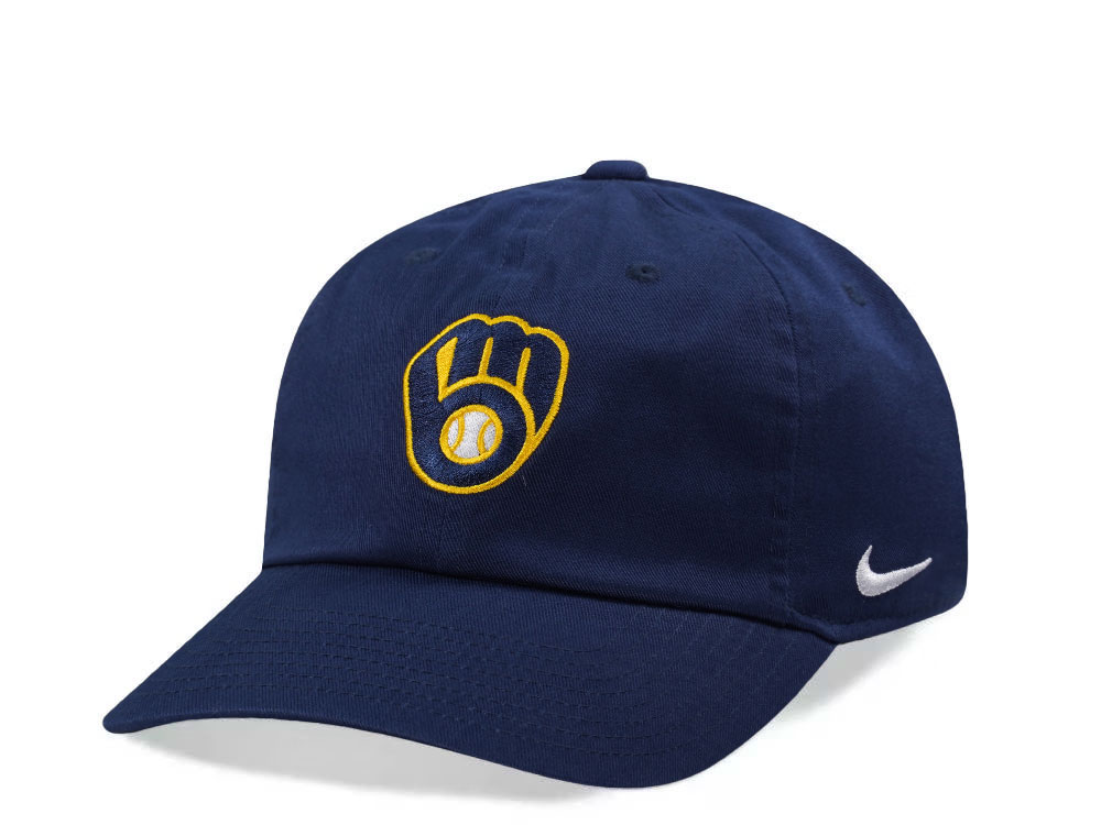Nike Milwaukee Brewers Club Navy Edition Strapback Hat