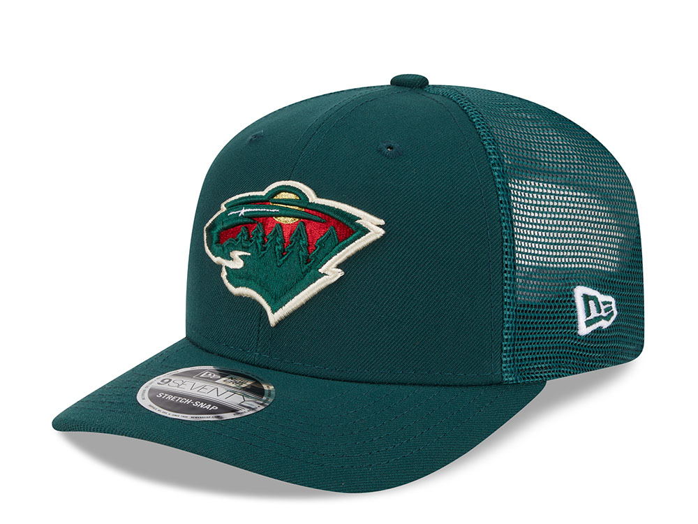 New Era Minnesota Wild Dark Green Edition 9Seventy Trucker Snapback Hat
