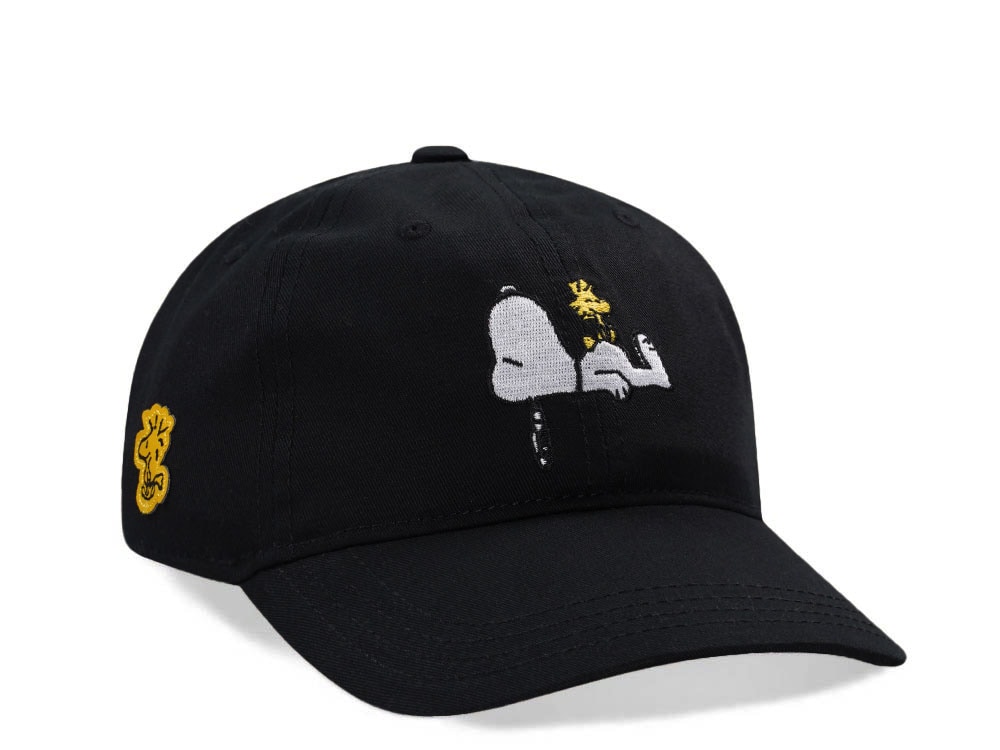 Capslab Peanuts Snoopy Black Strapback Hat