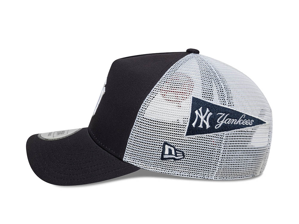 New Era New York Yankees Multi Patch 9Forty A Frame Trucker Snapback Hat