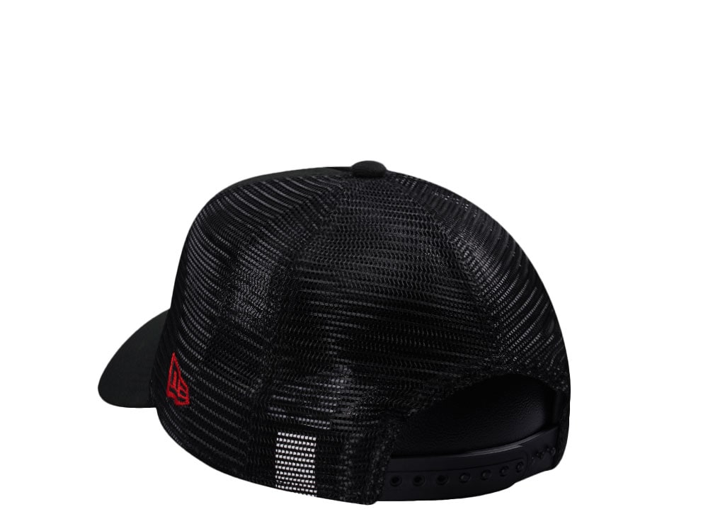 New Era Manchester United Fc Black Classic 9Forty A Frame Trucker Snapback Hat