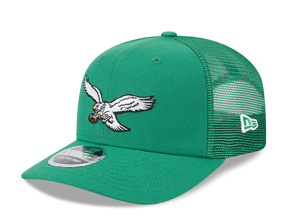New Era Philadelphia Eagles Green Edition 9Seventy Trucker Snapback Hat