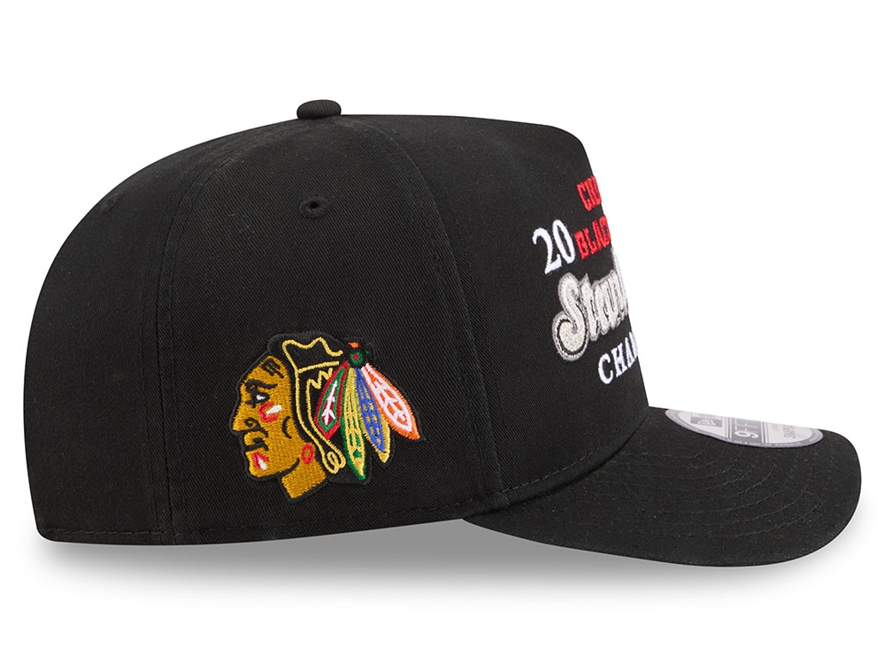 New Era Chicago Blackhawks Stanley Cup Champions 2010 Historic Black Edition 9Fifty A Frame Snapback Hat