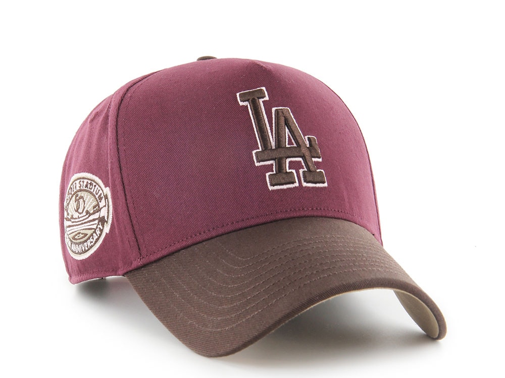 47Brand Los Angeles Dodgers Cooperstown Dark Maroon Edition MVP Snapback Hat