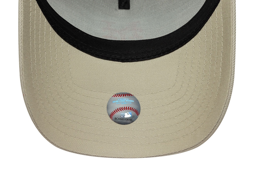 New Era New York Mets Outline Script Stone Edition 9Forty A Frame Snapback Hat