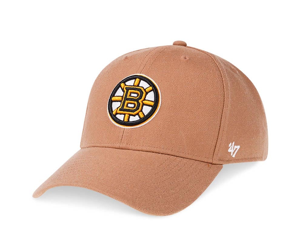 47Brand Boston Bruins Camel Classic Snapback Hat