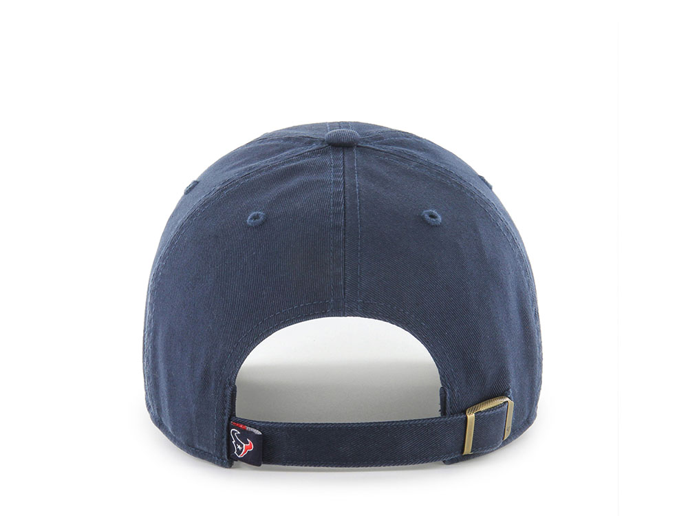 47Brand Houston Texans Navy Classic Edition Clean Up Strapback Hat