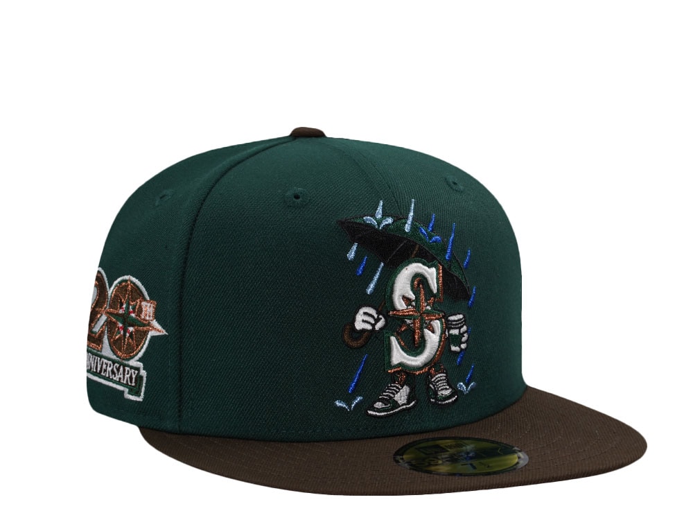 New Era Seattle Mariners 20th Anniversary Dark Green Two Tone Edition 59Fifty Fitted Hat