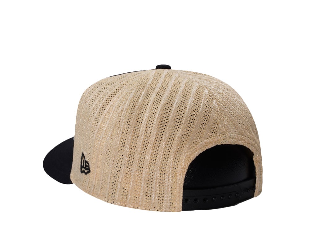 New Era Chicago White Sox Grained Black Edition 9Fifty Trucker A Frame Snapback Hat
