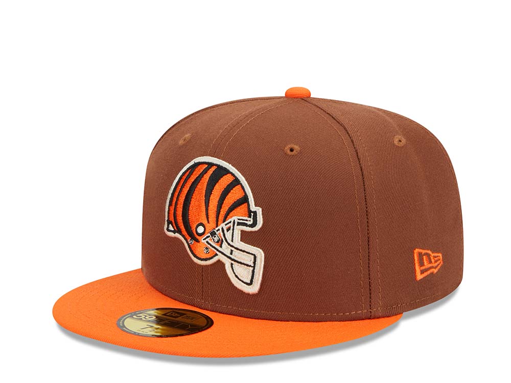 New Era Cincinnati Bengals 50th Anniversary Harvest Two Tone Edition 59Fifty Fitted Hat