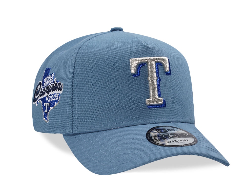 New Era Texas Rangers Blue Metallic Prime Edition 9Forty A Frame