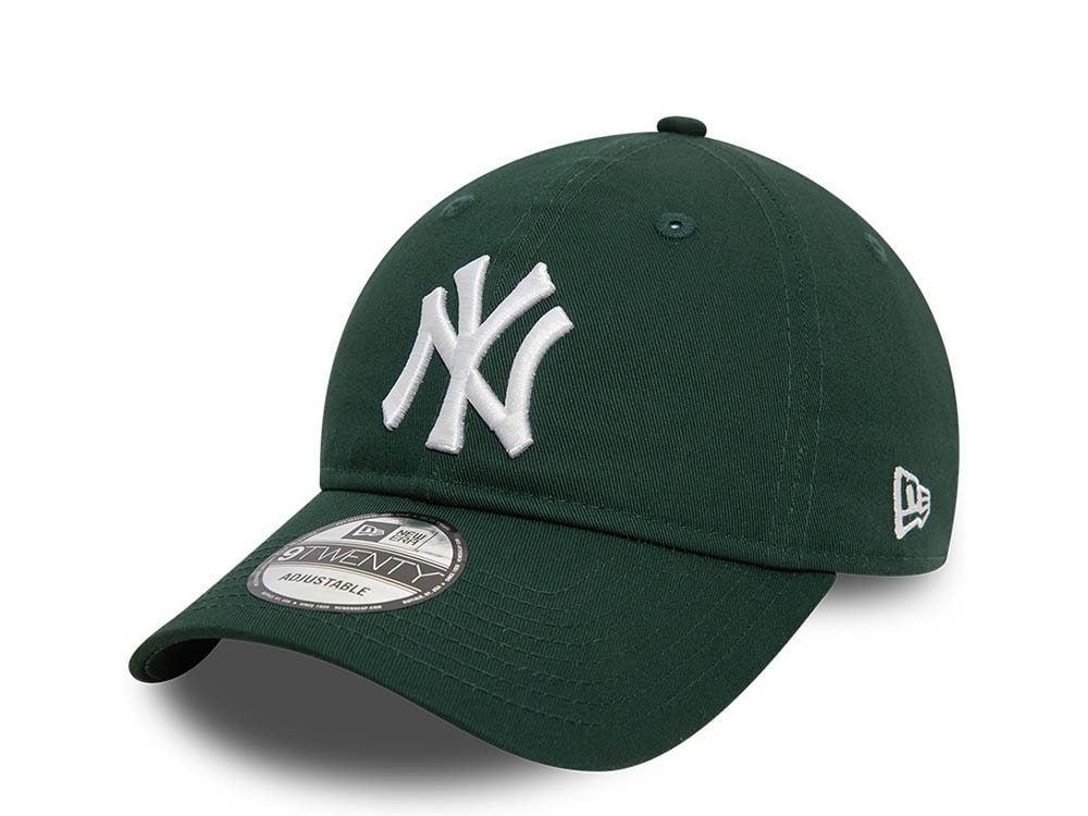 New Era New York Yankees League Essential Dark Green 9Twenty Strapback Hat