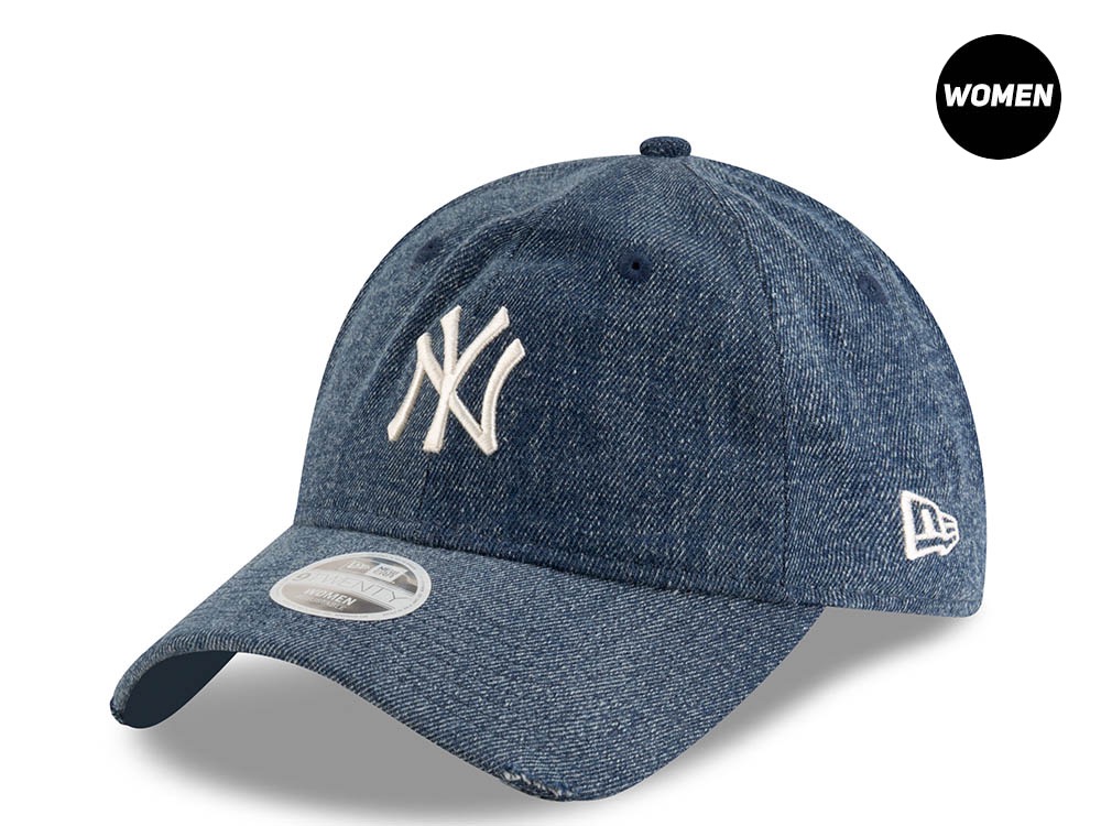 New Era New York Yankees Acid Denim Navy Womens 9Twenty Snapback