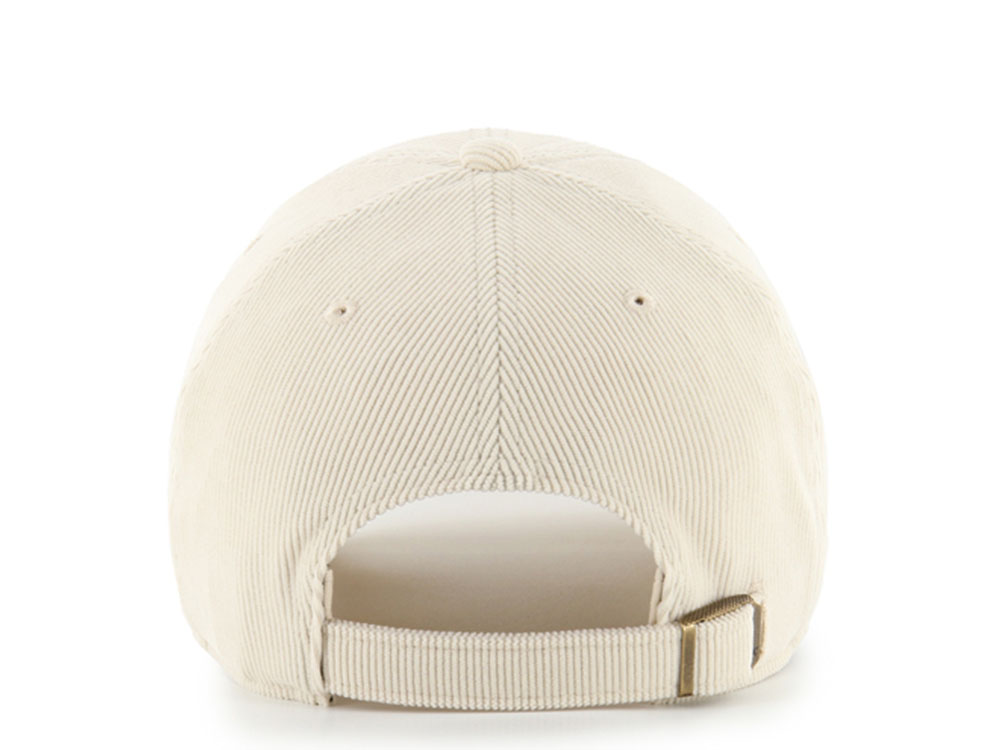 47 Brand Oakland Athletics Crosspatch Natural Corduroy Clean Up Strapback Hat